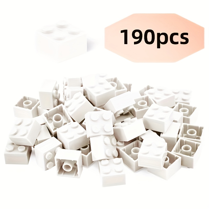 190pcs 2X2 High Brick Small Particle Building Blocks