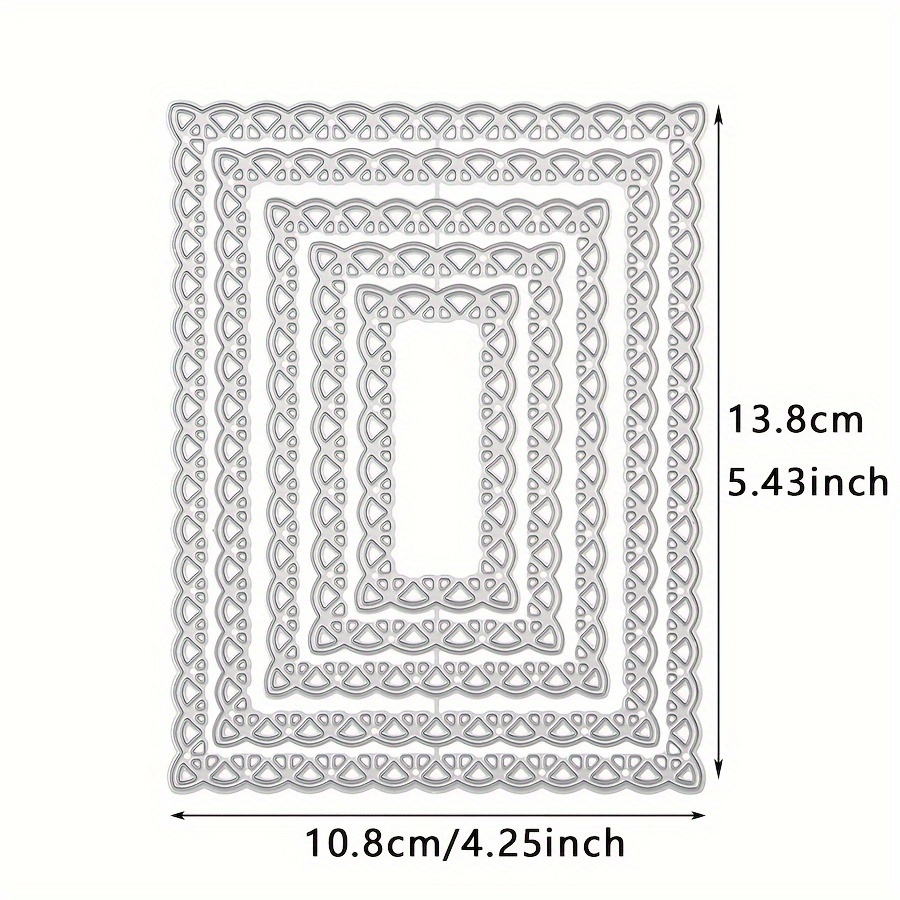 1pc Stitching Fan-shaped Rectangular Frame Metal Cutting Knife Mold