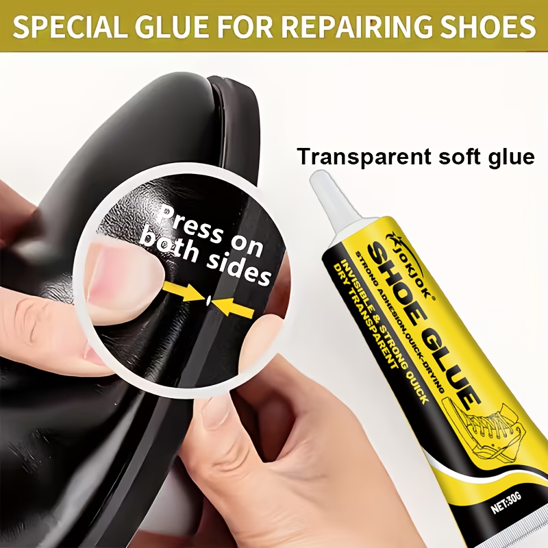 Adhesivo Universal para Reparación de Zapatos - Pegamento para Reparación de Zapatos – Adhesivo para Reparación de Suelas, Adherencia Fuerte para Zapatos, Zapatillas Deportivas, Botas y Todo Tipo de Calzado