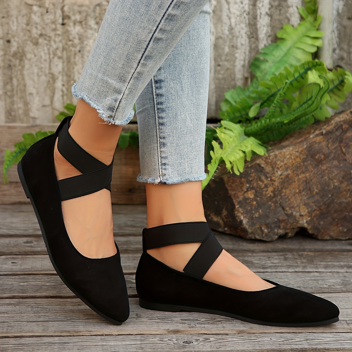 Washable Flats Women Caqnni Women's Classic Ballet Flats Casual