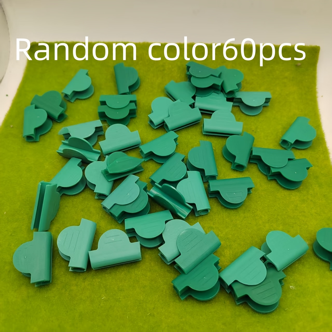 Image of 60pcs (random Color) Greenhouse Film Clips - Durable Plastic Material, Clamp Garden Sheds And Flower Stand Arches, Suitable For Shade Nets And Greenhouses, Greenhouse Additions