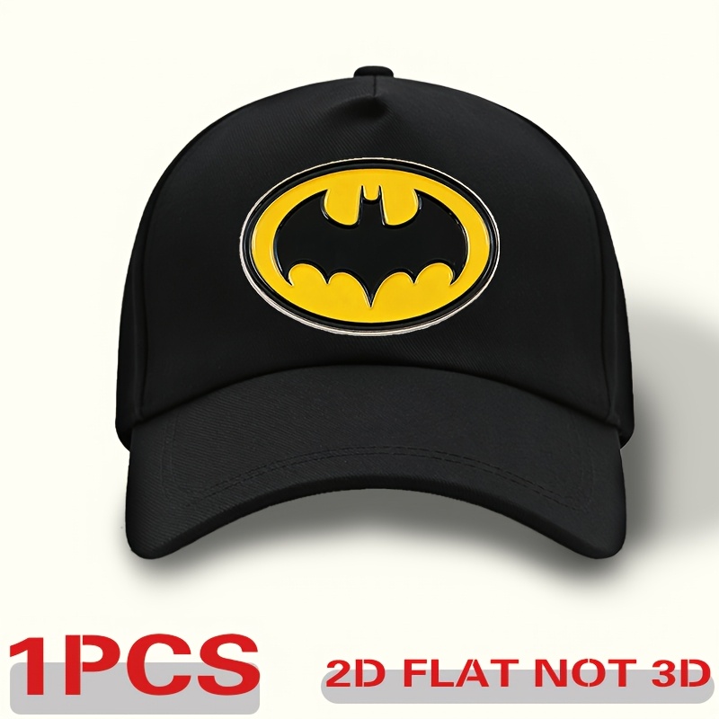 TEMU Batman Series Baseball Unisex Sunshade Student All-match Casual Dad Hat Outdoor Sunscreen Family Style Hat Holiday Design, , New Year Gift,
