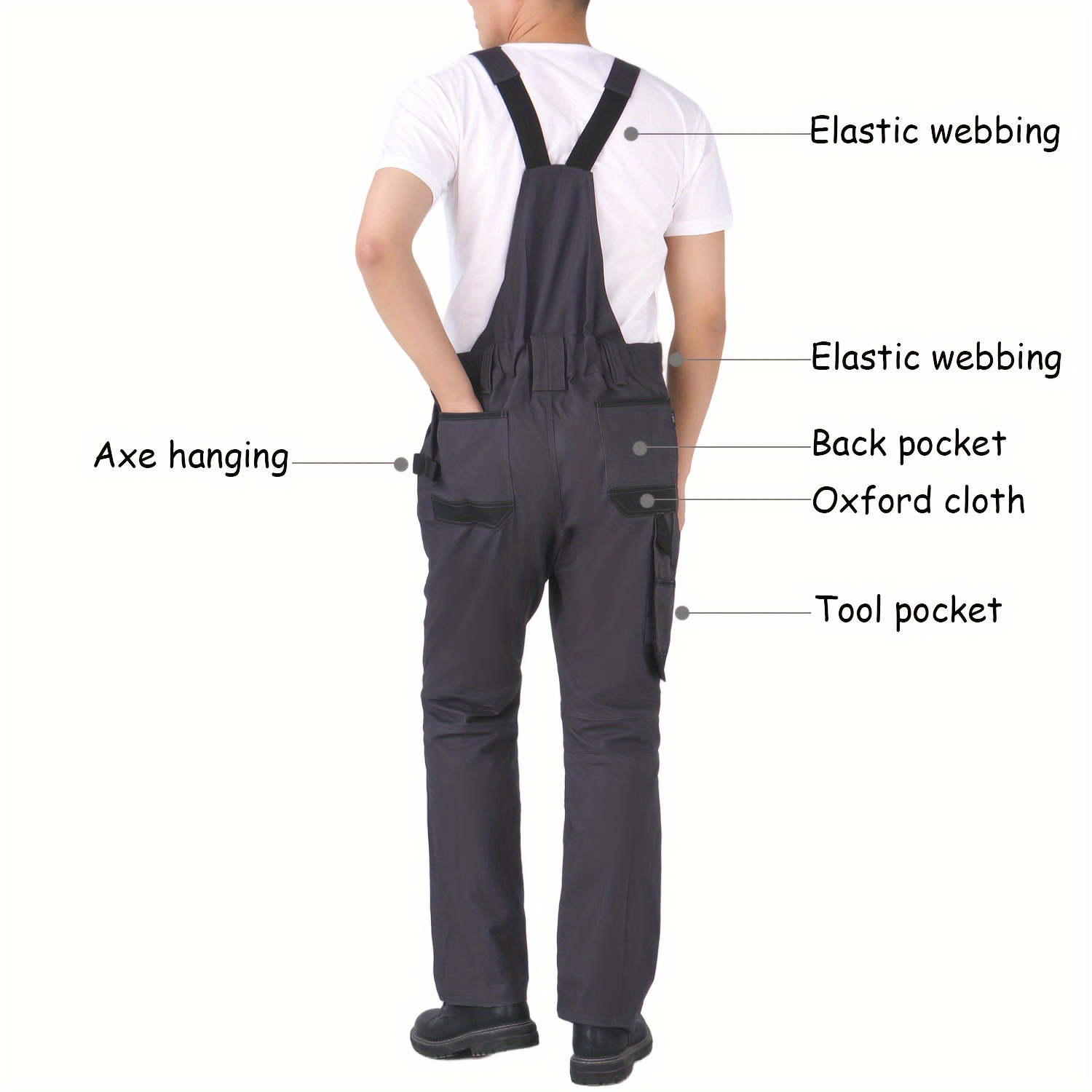 TDEOK Combinaison Travail Homme Confortable Lâche Sans