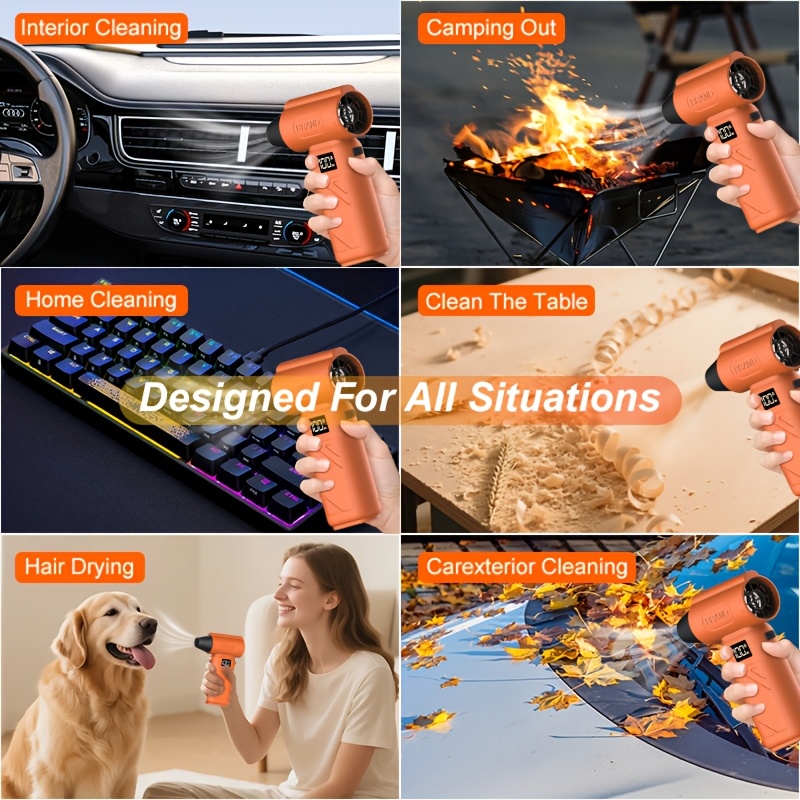 cordless 9000000rph mini turbo fan for snow leaves deep cleaning with ergonomic grip dust from car ideal portable tool for home office garage outdoor birthday gift Product details 6