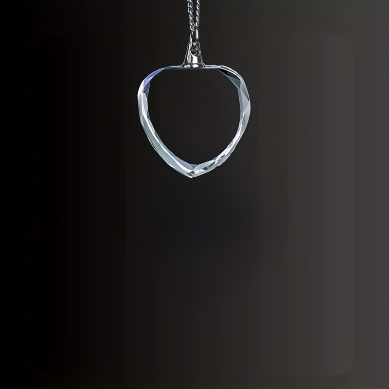 TEMU Custom Anniversary Gift Personalized Engraved Photo Heart Pendant Necklace, Suitable For Holiday And Anniversary Gifts, For Mom, Dad, Teacher,