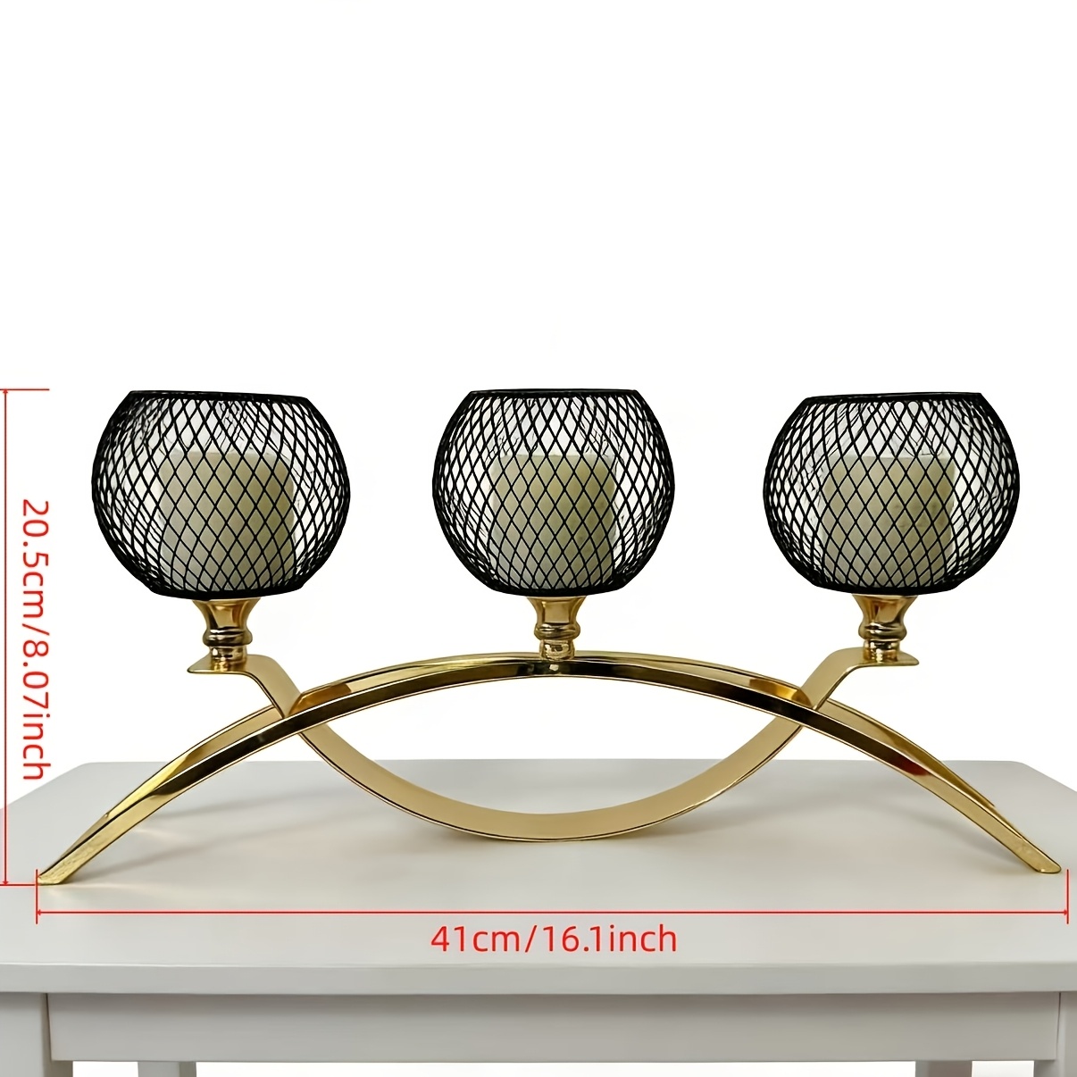 european style wrought iron candlestick dining table retro ornaments romantic candlelight dinner decorations 3