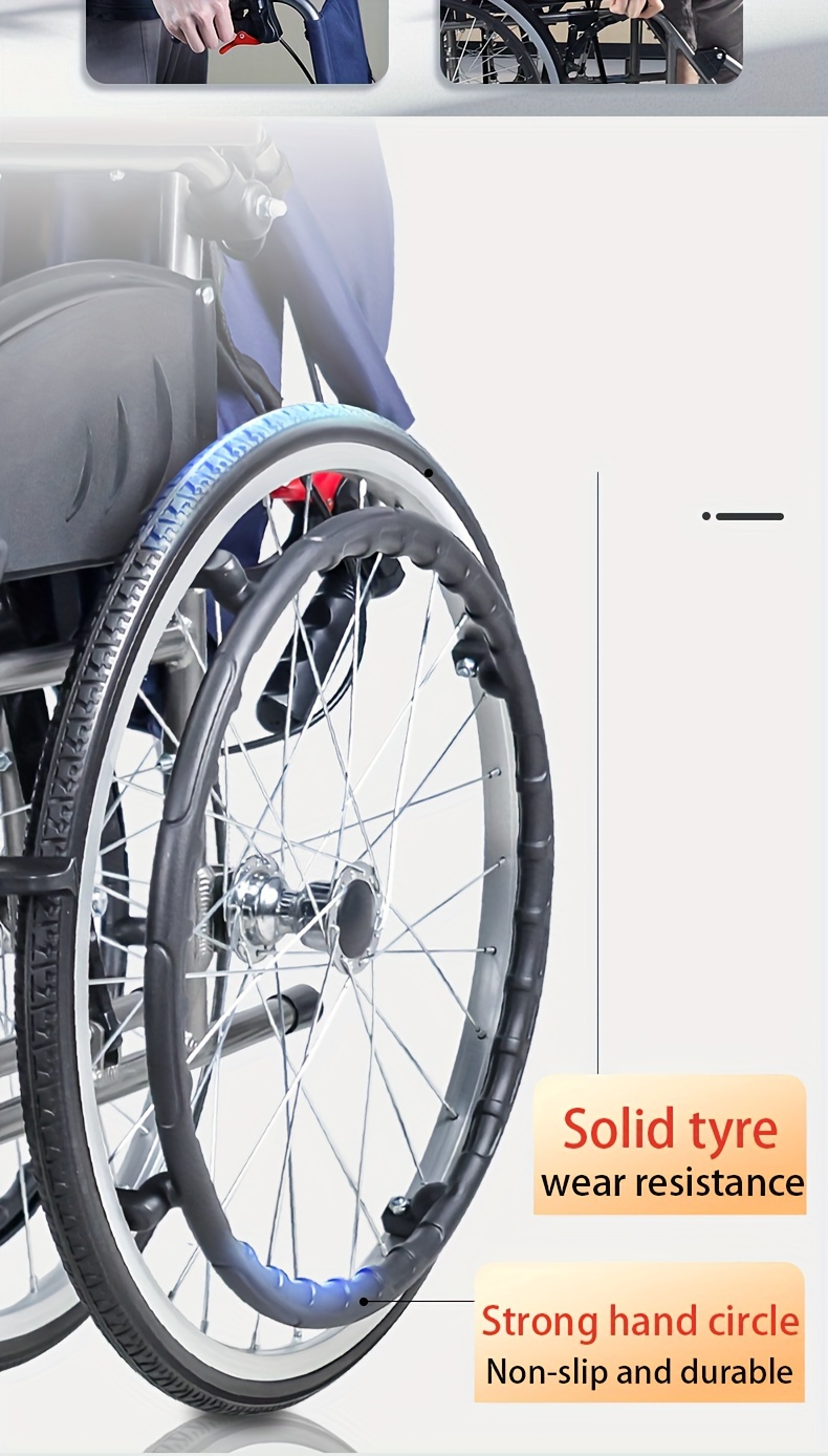 only 23lbs multi function manual wheelchair with   adult wheelchair light foldable wheelchair 20 inch rear wheel foldale pedal for seniors Product details 9