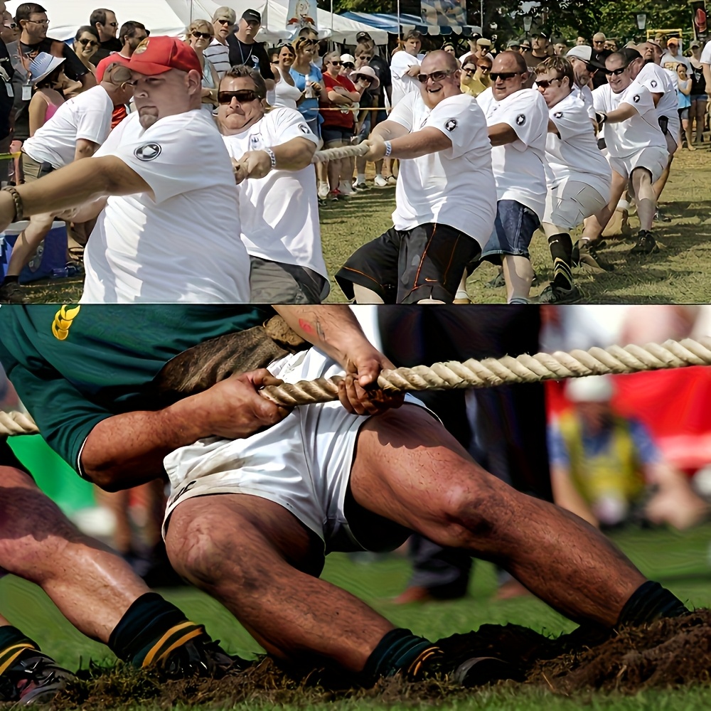 Natural White Cotton Rope 4/5 Inch X 10 Ft,Tug Of War Rope,Twisted