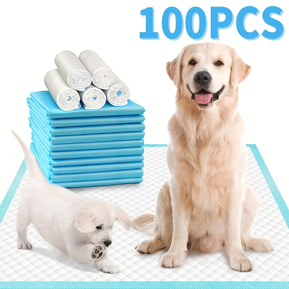 TEMU High-quality Dog Pee Pads - 200-50pcs Puppy Training Pads, (23.62 Inch/ 28 X 34 Inch), Super Absorbent, Quick-drying And Leak-proof, Prevents