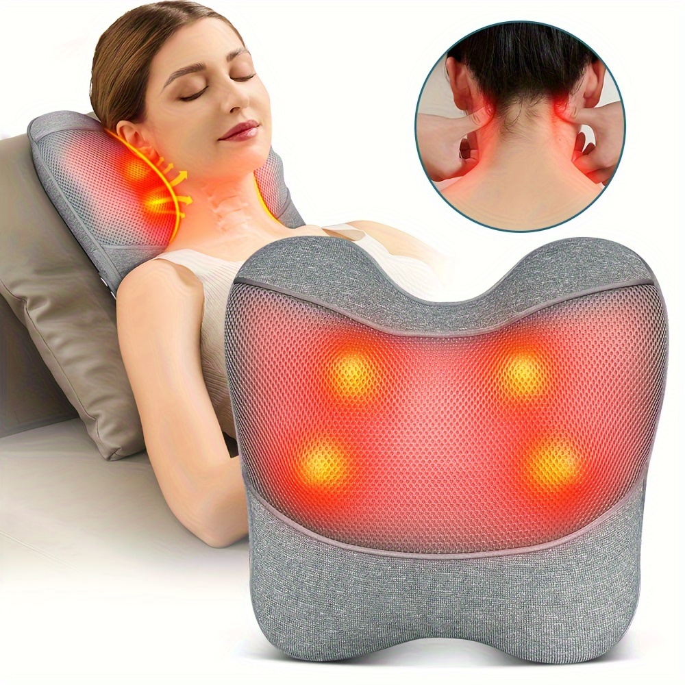Cuscino Massaggiante Termico per Dolori Cervicali e Lombari