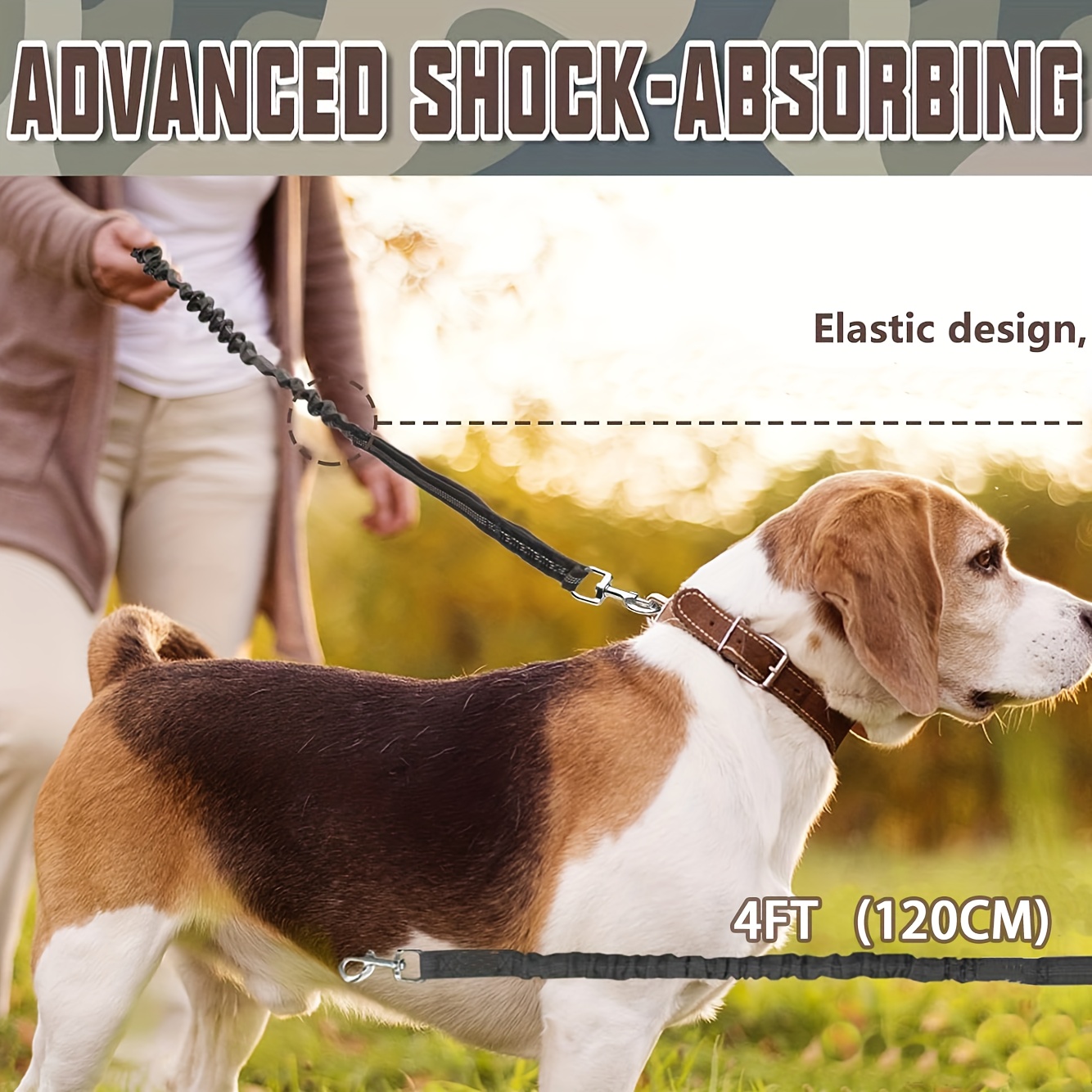 Bungee Dog Leash Heavy Duty for Large Dogs