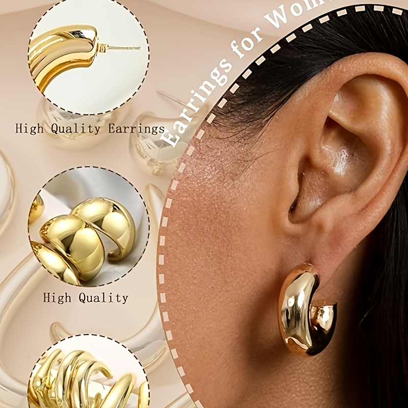 12 Pairs Bohemian Style Multi-Element Earring Set for Women
