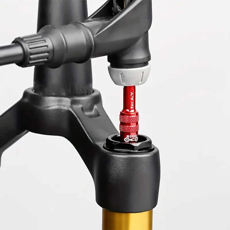 Adaptador De Válvula Para Horquilla Delantera De Bicicleta - Extensor Antideslizante Para Bombeo Fácil