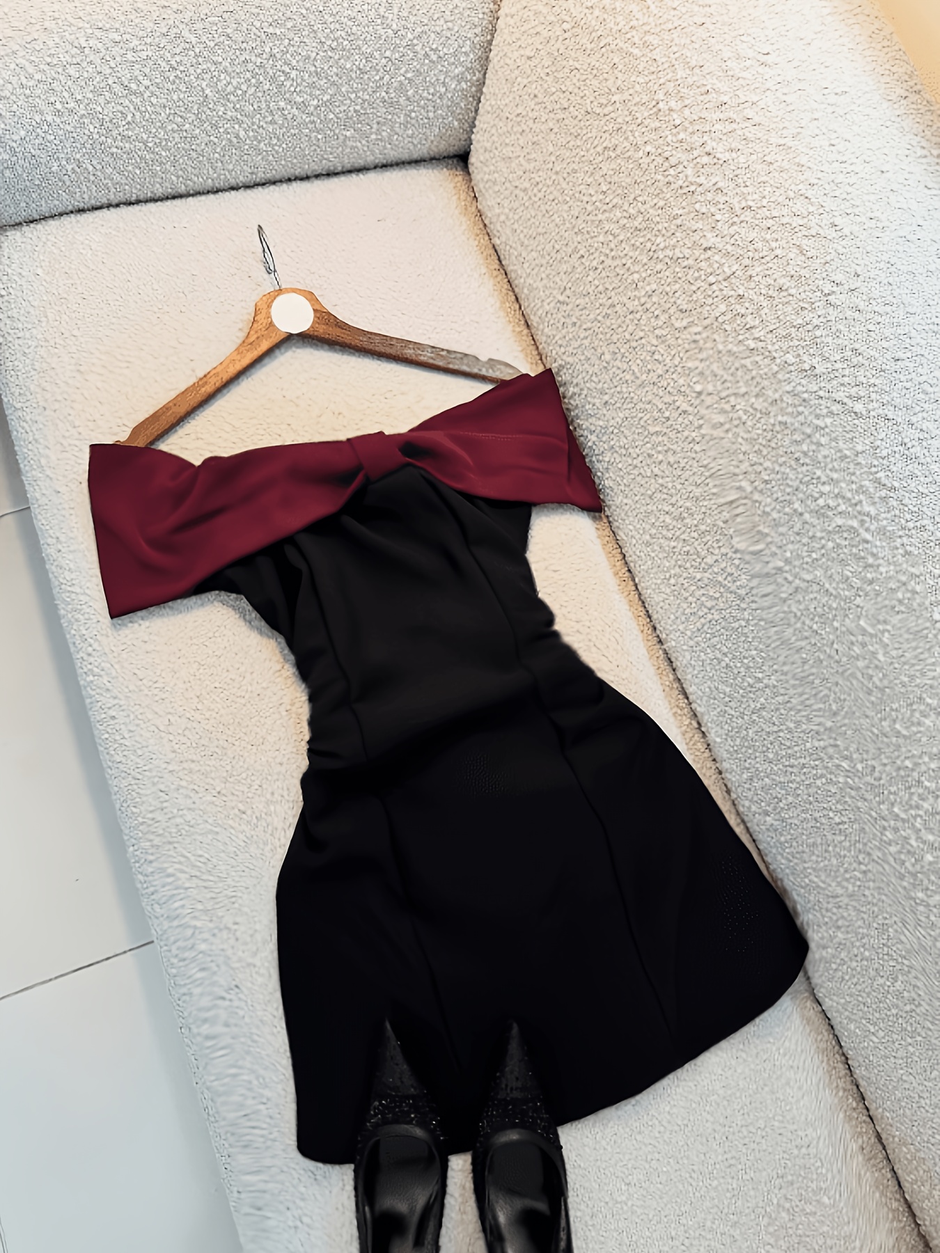 red black dress sold on Temu Canada