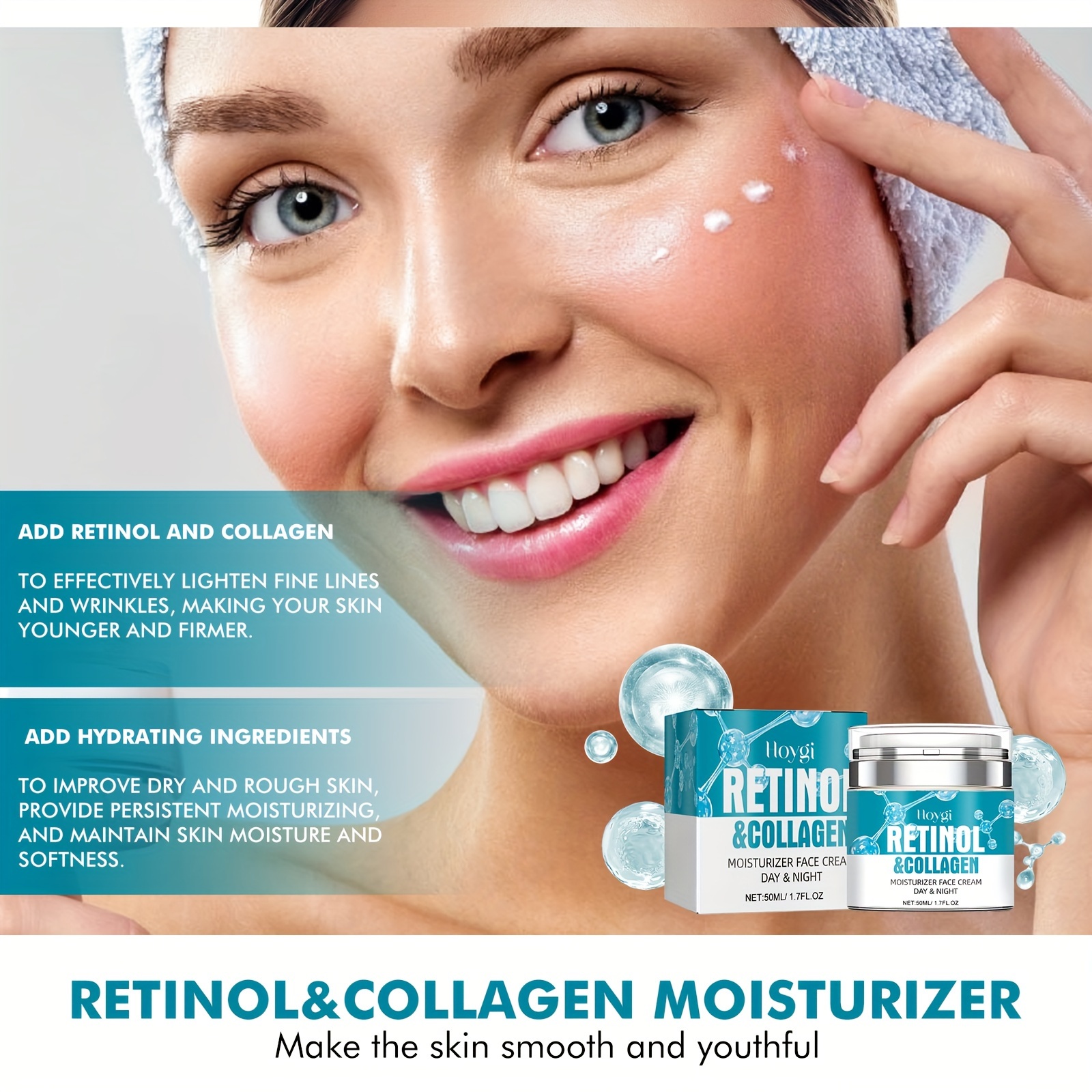 1.69oz Retinol & Collagen Face Cream, Containing Collagen, Retinol ...