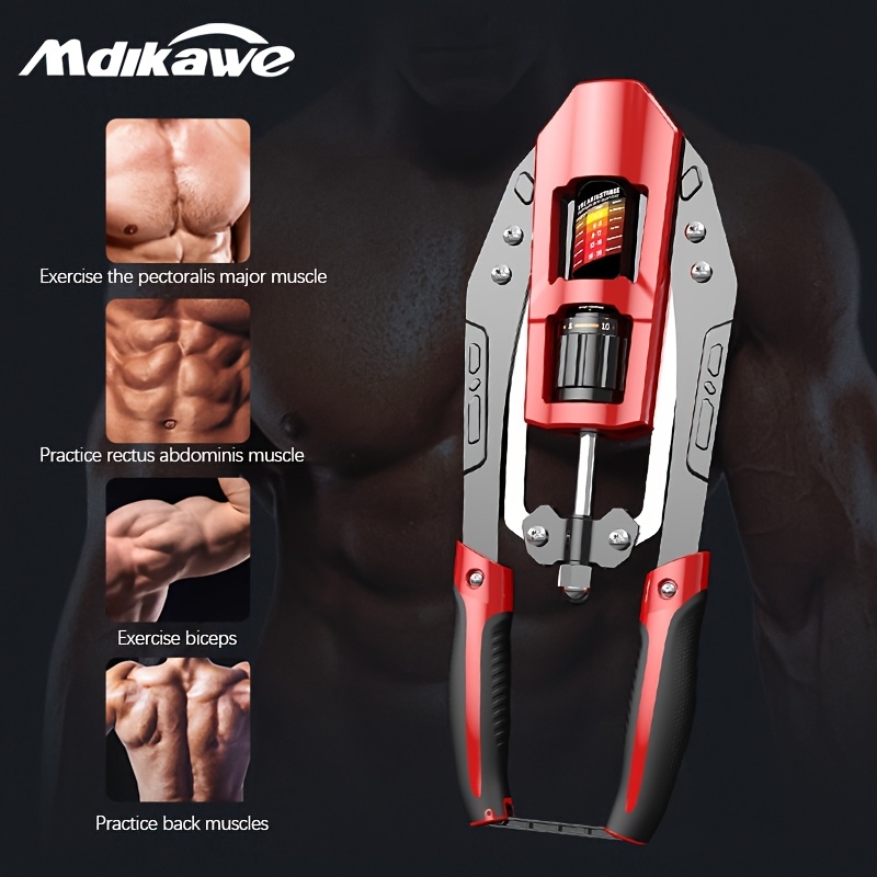   basic adjustable   arm exercise twister 22 440lbs chest exerciser with 3 level adjustable paddles   red black home gym fitness equipment for men women       gym accessories versatile workout tool modern fitness gear sturdy construction Product details 1