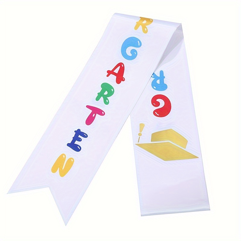 

1pc, Graduation Shoulder Strap Honorary Season Of Graduation Shoulder Belt Etiquette Belt Sash Belt For Preschool Kindergarten Etiquette Strap Silk Shawl Ribbon