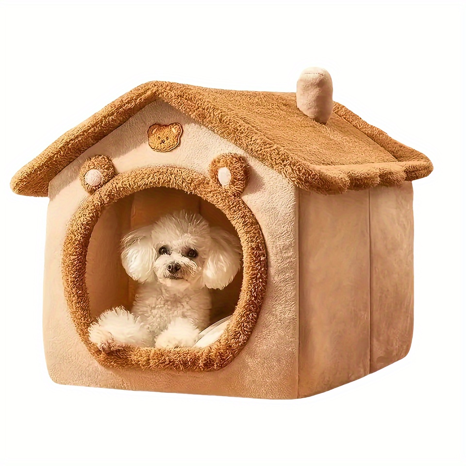 TEMU Luxury Style Pet House For Cats And Small Dogs, Detachable And Washable,