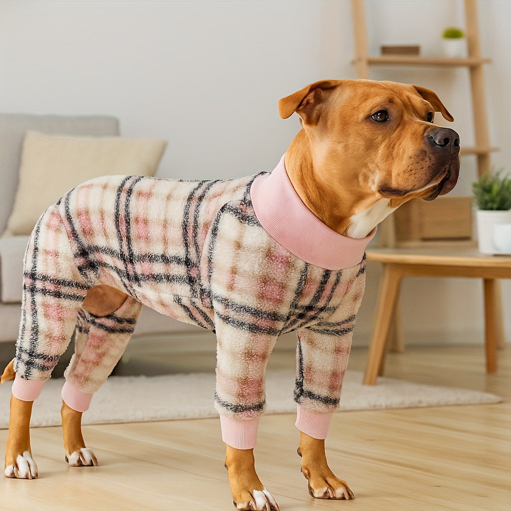 TEMU 大型犬用 犬用クリスマスセーター 冬用 暖かく厚手のペット服 子犬服 大型犬用 男の子 女の子 フリース犬用パジャマスーツ 犬用衣装 ゴールデンレトリバー ラブラドール