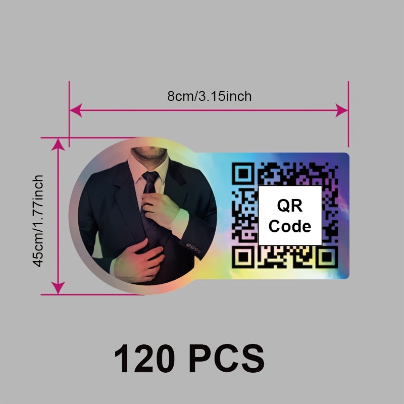 TEMU 30/60/120/210pcs Custom Stickers Compatible For All Smartphones - Personalized With Your Own Design/logo/text - White Or Holographic Labels -