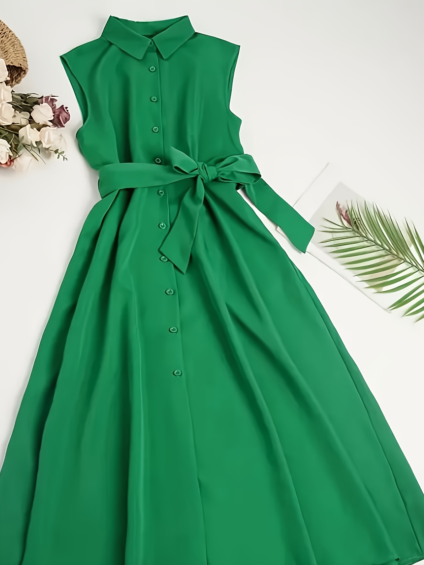 dresses green sold on Temu United States