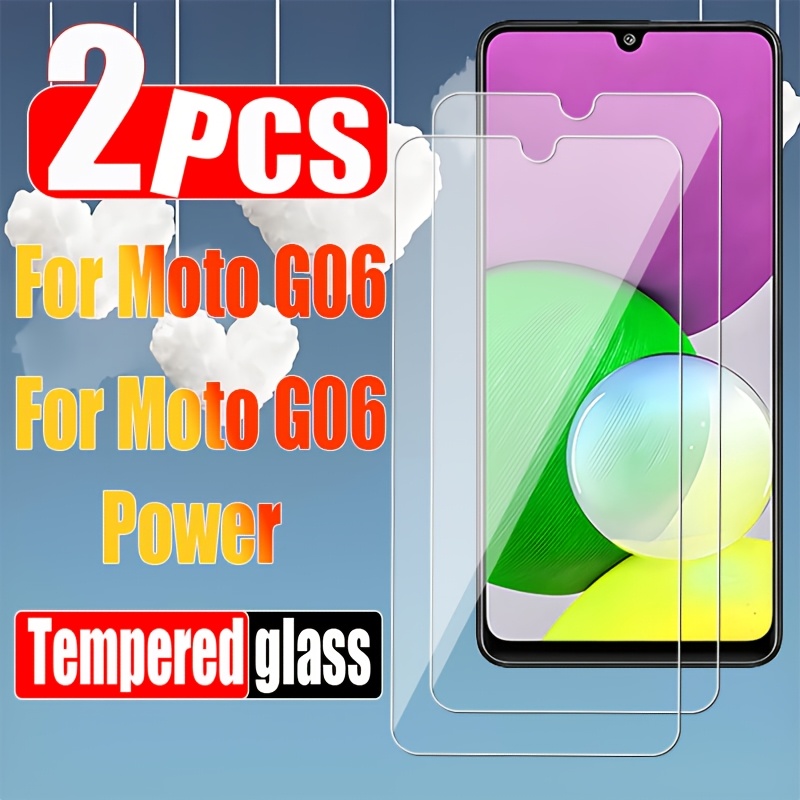 TEMU [2 Pack] Tempered Glass Screen Protector For Motorola Moto G06 And Moto G06 Power, Anti-scratch, High-definition Transparent Glass Film