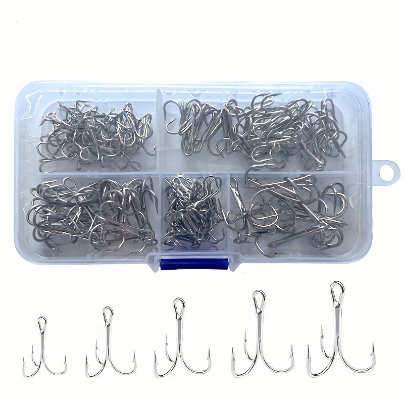 9km 4x Fishing Treble Hooks High Carbon Steel Barbed Hooks - Temu Australia