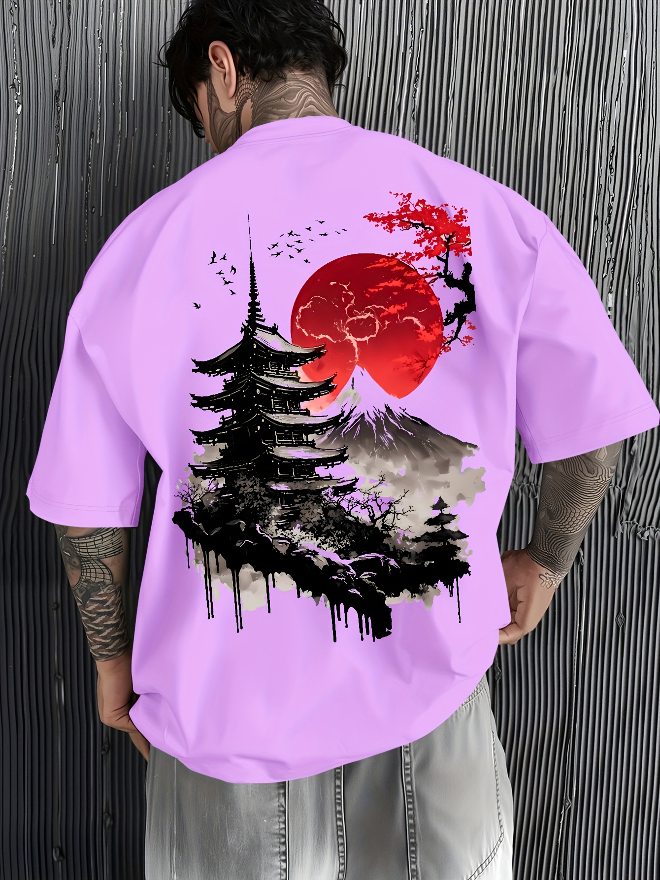 must trendy guys pagoda print japanese - Temu Mauritius