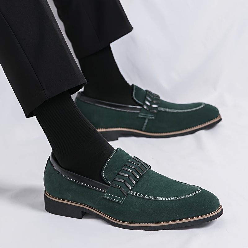 emerald green dress shoes mens Timeless elegance meets the highest level of craftsmanship. The exclusive whole cut oxford leather in deep giving you various choices to match with your daily outfits and suits Suede Mens Green Formal Shoes