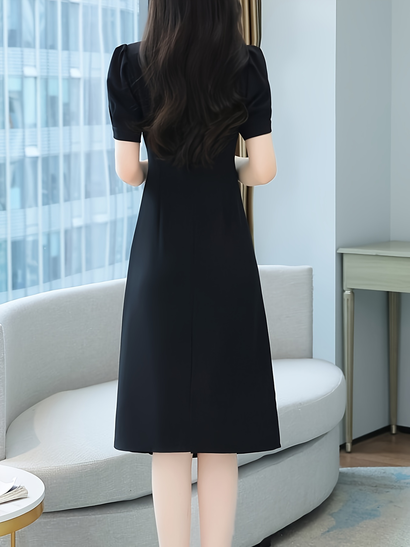 womens elegant waist cinching dress flattering fit formal - Temu Mauritius