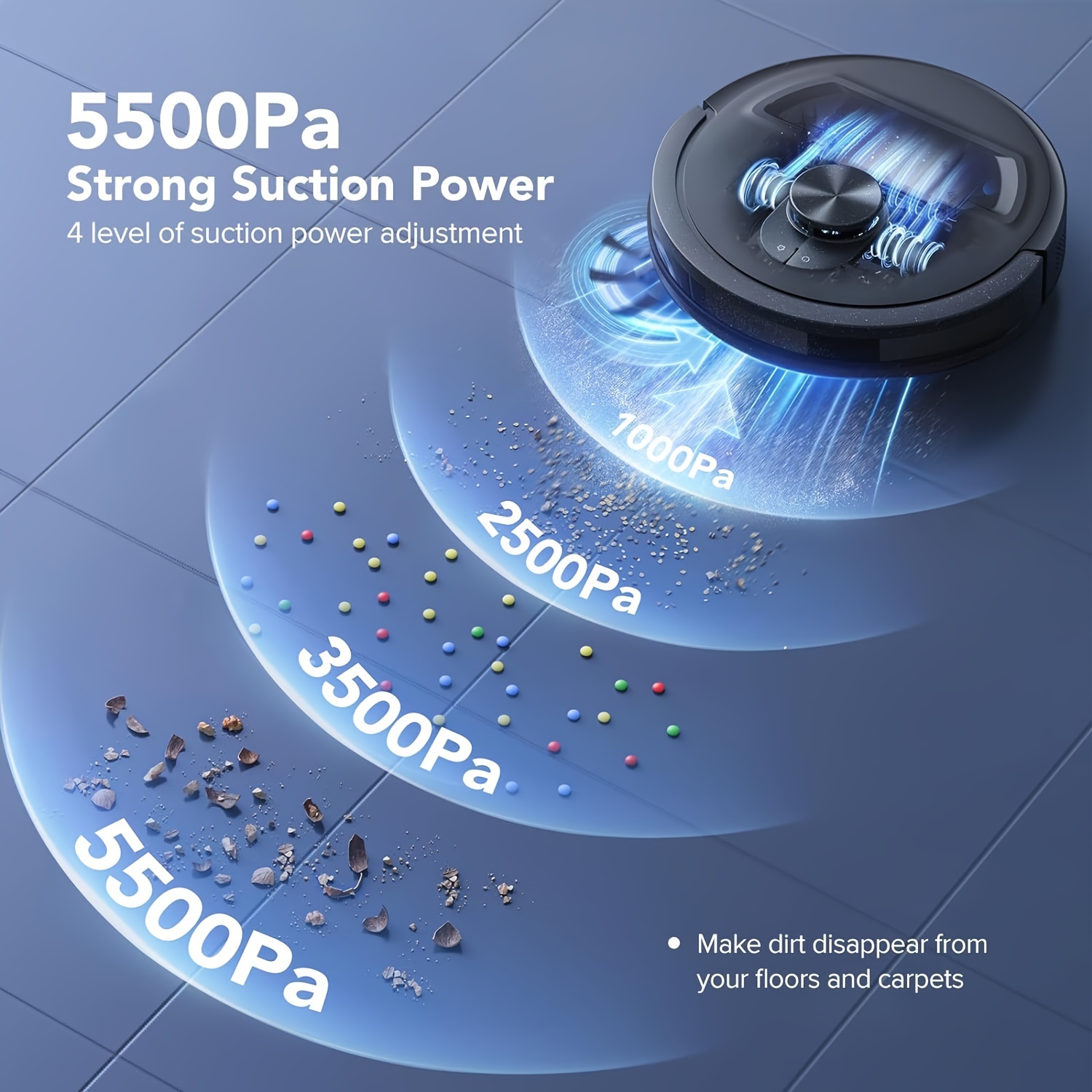 Lubluelu L20 Ultra, 3in 1 Robot Vacuum And Mop 5500Pa Super Suction, New Robot Vacuum Cleaner, 120 Mins, Breakpoint Recharge, Precise Navigation, Smart Cleaning, 5 Maps, 30 No-go Zones, Smart APP Control, Vacuum Cleaner For Home, Robot Vacuum Cleaner With Docking Station, Robot Mop Vacuum, Vacuum Mop, Vacuum And Mop Robot