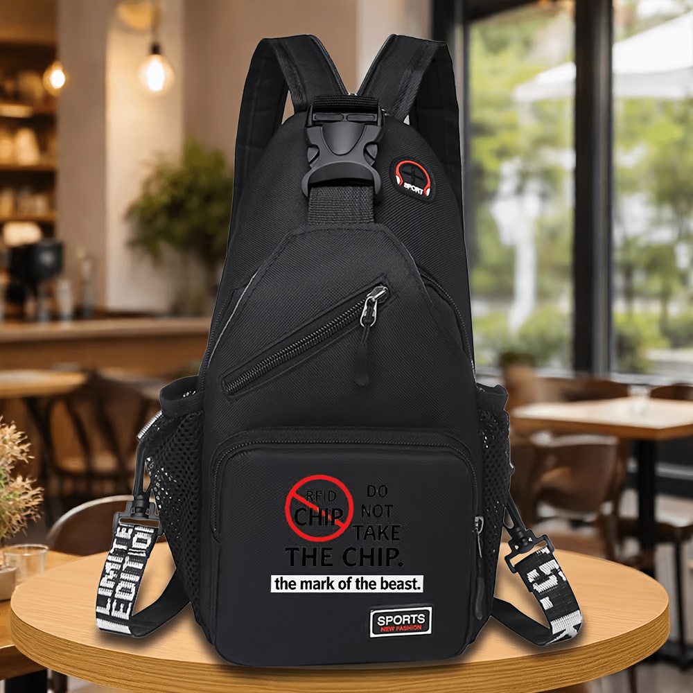 TEMU 1pc Anti-rfid Chip New Women's Chest Bag, Crossbody Bag, Handbag, Shoulder Bag, Tote Bag - Large Capacity Crossbody Bag - Casual Outdoor Sports