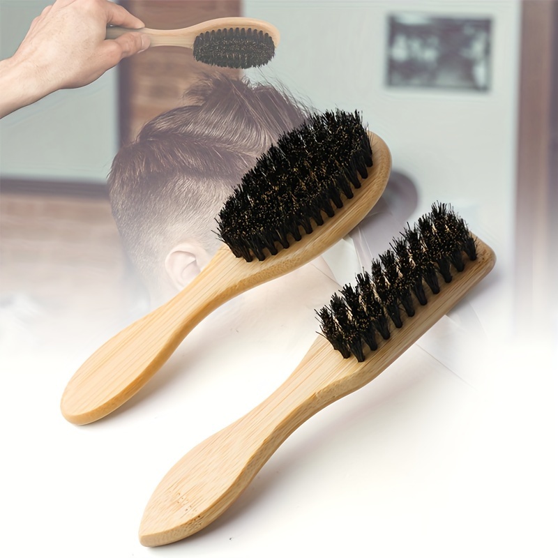 

Premium Bamboo Beard Brush For Men - Bristle Hair Styling & Grooming Tool, No-scent, Power-free