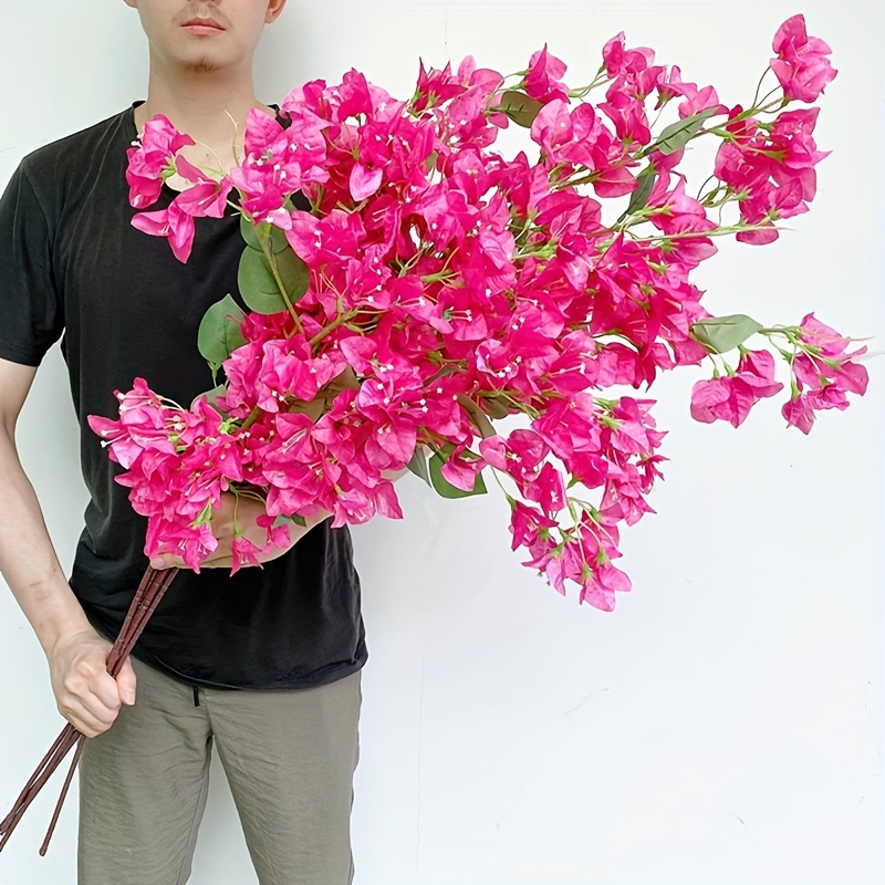 

Stunning Long-stemmed Artificial Bougainvillea - Realistic Faux Floral Branches For Wedding Centerpieces, Parties & Home Decor