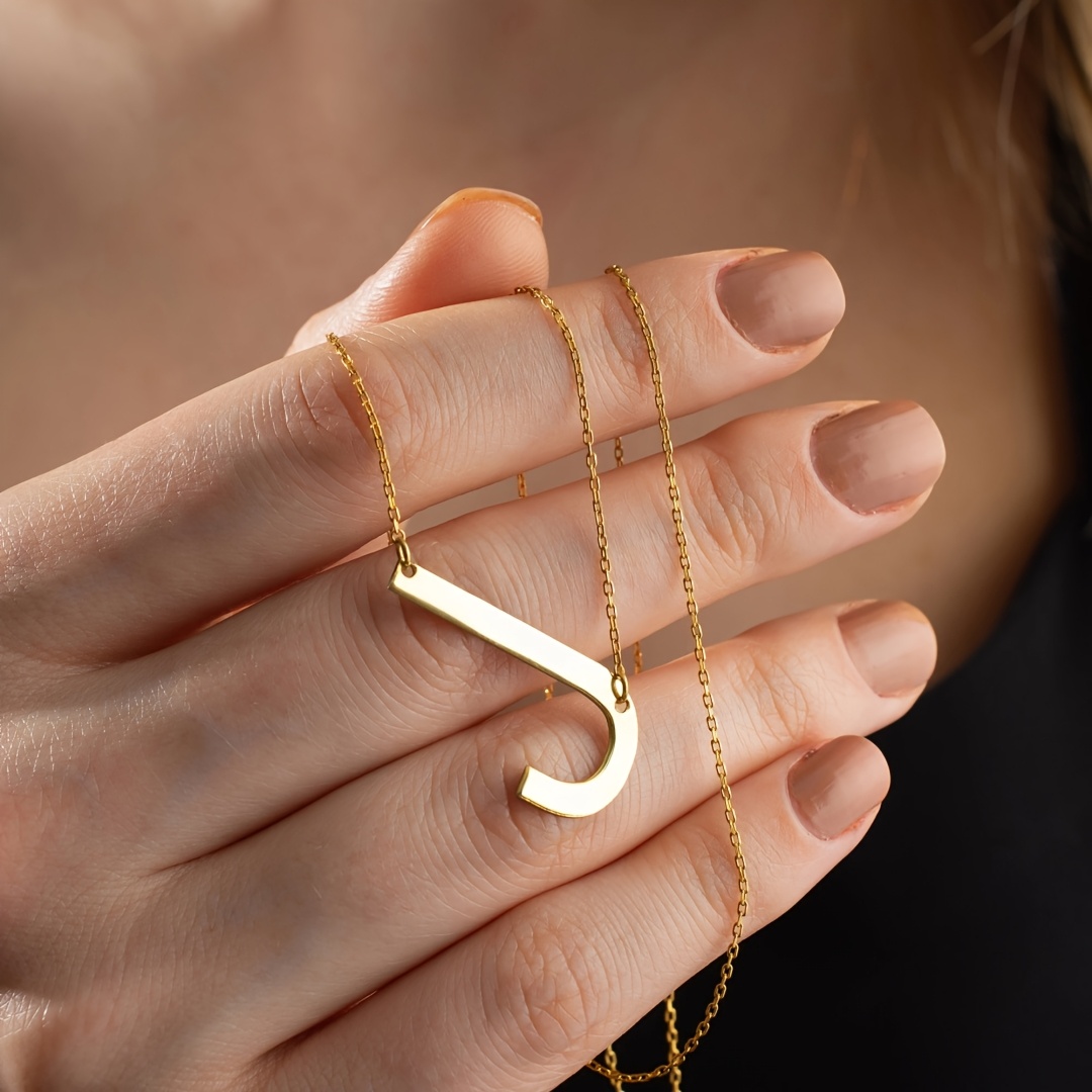 Customized Classic Name Necklace with 26 Letters, Gift for Her