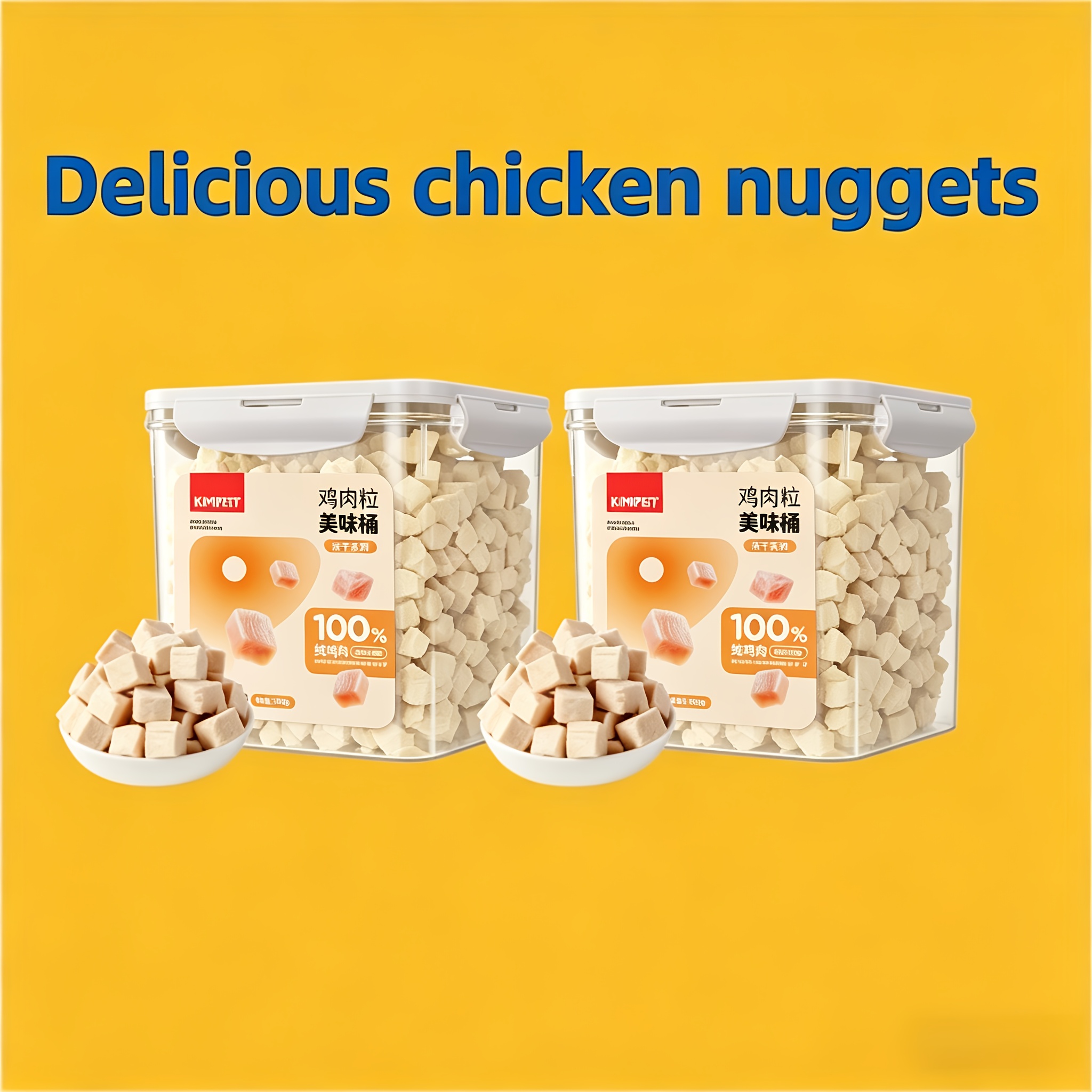 TEMU 2pcs Pet Chicken Freeze-dried Chicken Universal Meat