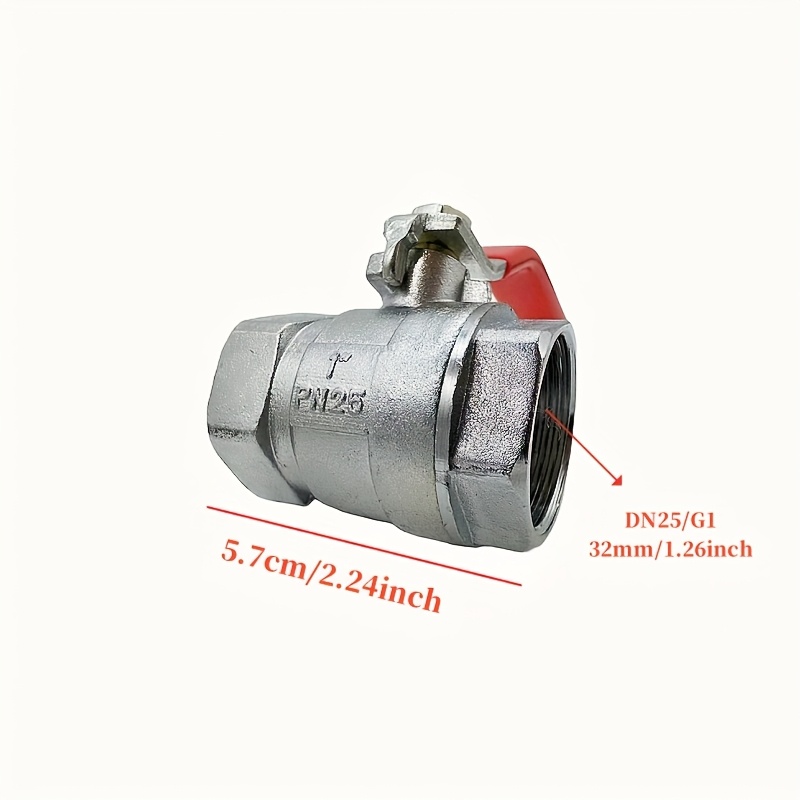 Image of /20/25 (g1/2, G3/4, G1) Ball Valve, Thickened Valve, With A Larger Flow Capacity Due To Its Spherical Design, Suitable For Water Pipe Renovations And Repairs In Homes And