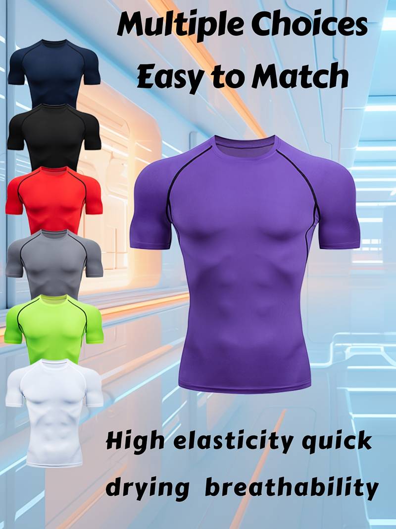 Men's Quick-Dry Sports T-Shirt – Breathable, Regular Fit – UK Made – Argyle/Diamond Pattern