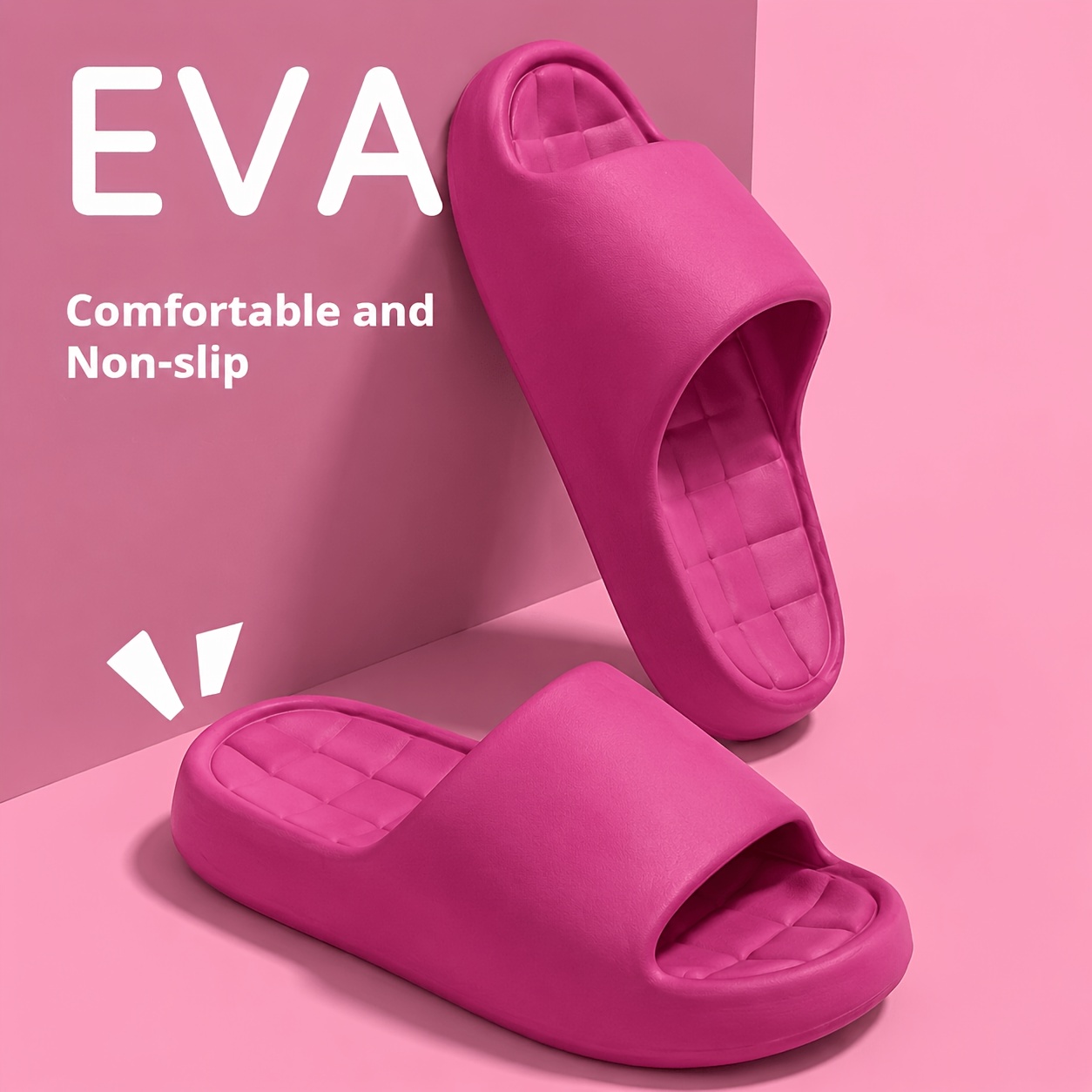 womens cloud slippers with ultra soft cushioning eva soles lightweight non slip pillow sandals suitable for indoor and outdoor use bathroom shower shoes and yoga fitness slippers women shoes