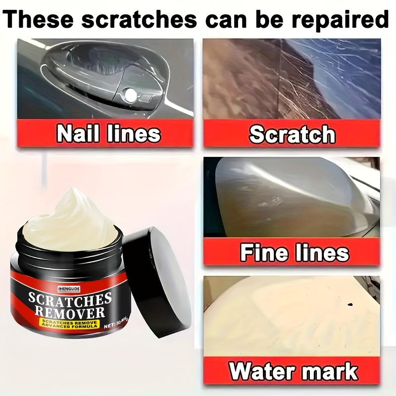 ihengude instant car scratch repair wax suitable for plastic   quick polish buffing cream scratch remover suitable for all vehicles plastic polish for   care waxable formula for shiny on car motorcycles