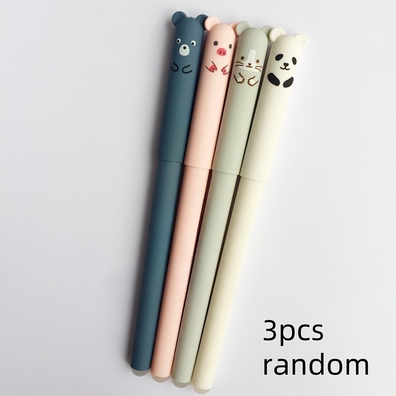 3pcs Random Erasable Pen Rollerball School Office Supply Student Stationery Pens