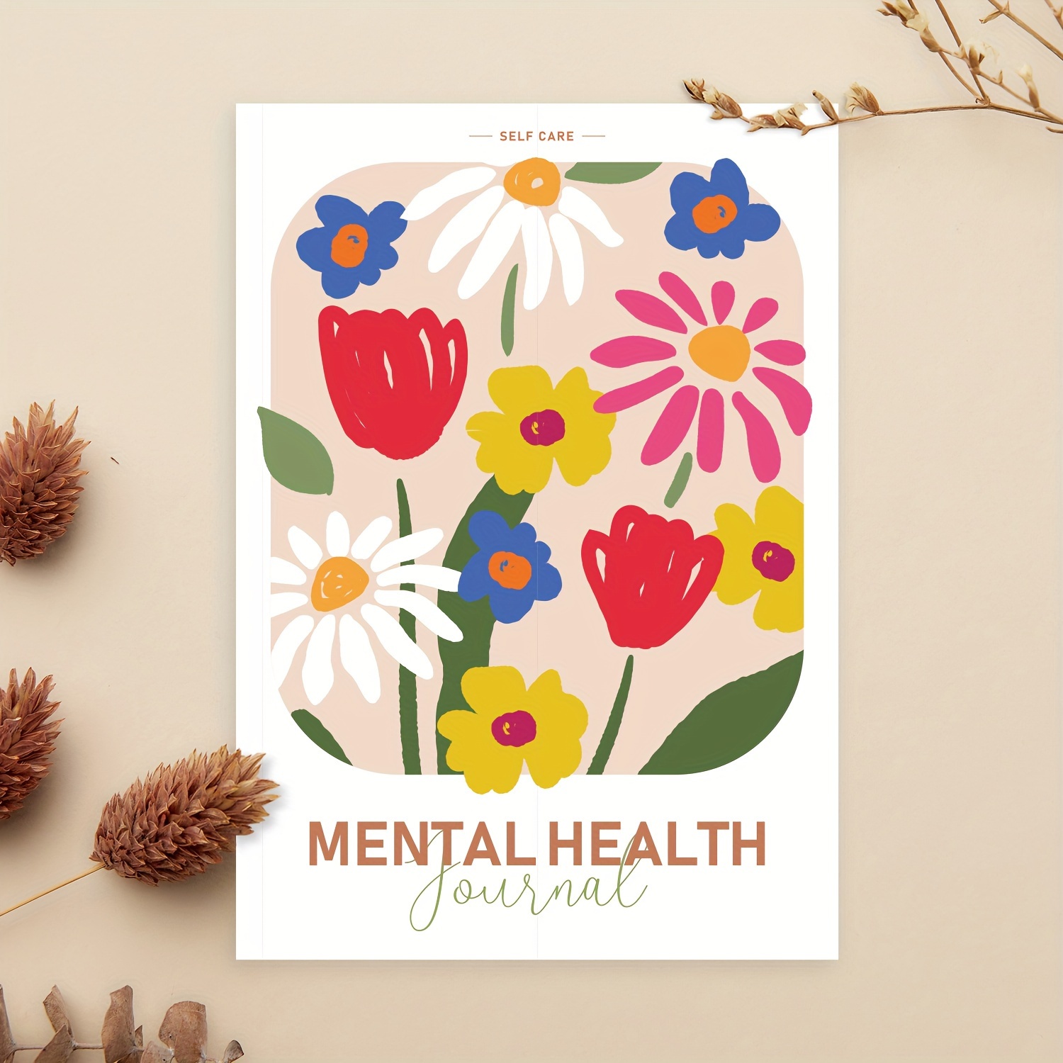 TEMU Mental A5 - Emotion Tracking Diary For Self-care And Mindfulness Practice, English, Paper Cover