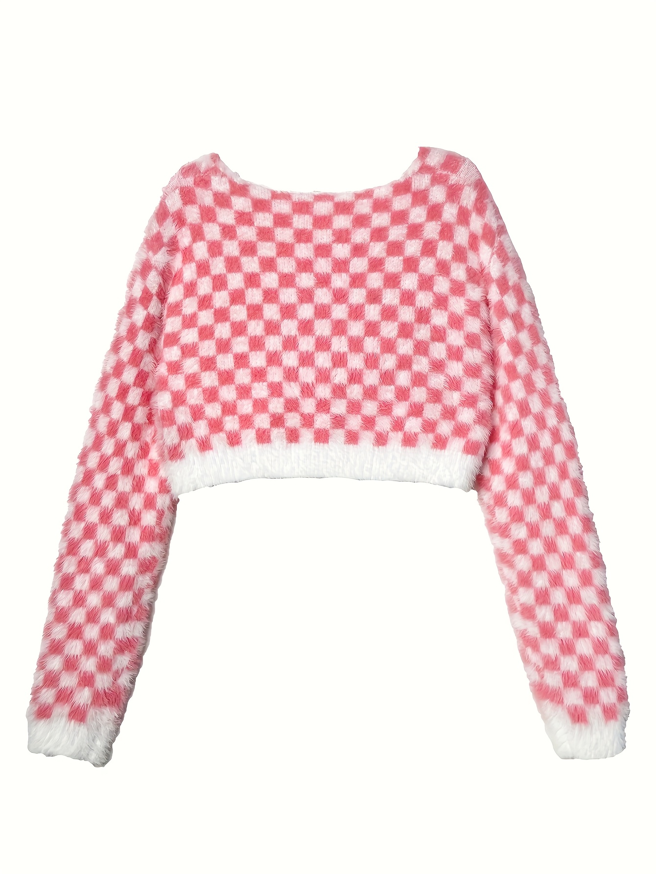 y2 pink white checkered cardigan colorful buttons Temu Australia