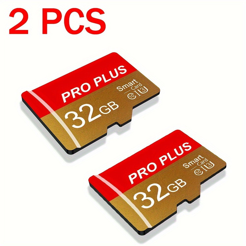 Image of 2pcs Memory Card 64gb 32gb 16gb, Flash Tf Card, 8gb 4gb 2gb Memory Tf Card For Tablet/camera/mobile Phone/laptop/pc/car Audio/game Console/audio - Real Capacity, Store Your Files !