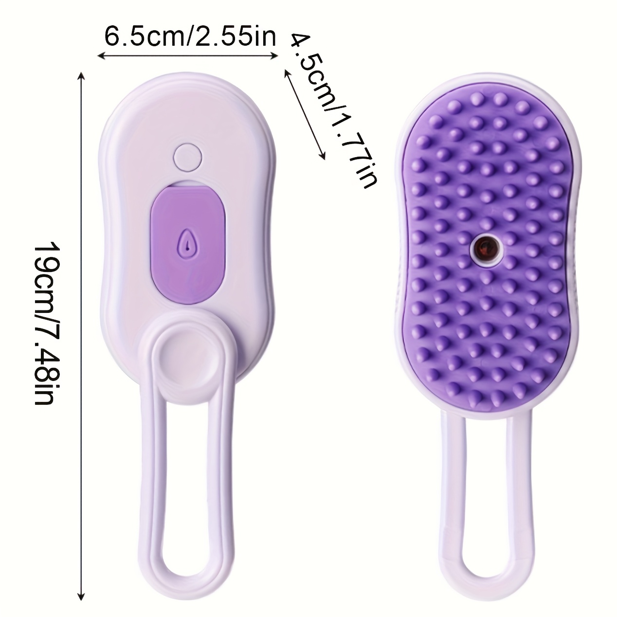 3-in-1 Self-Cleaning Pet Grooming Brush with Steam Spray for Cats Dogs Shedding Control (2026 New Model)
