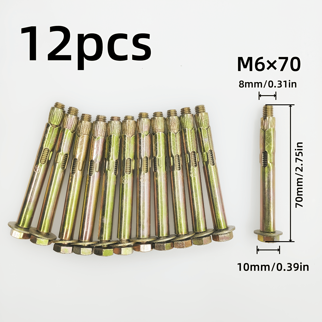 12pcs Concrete Hexagonal Expansion Screws - M6 Specification... product image 5