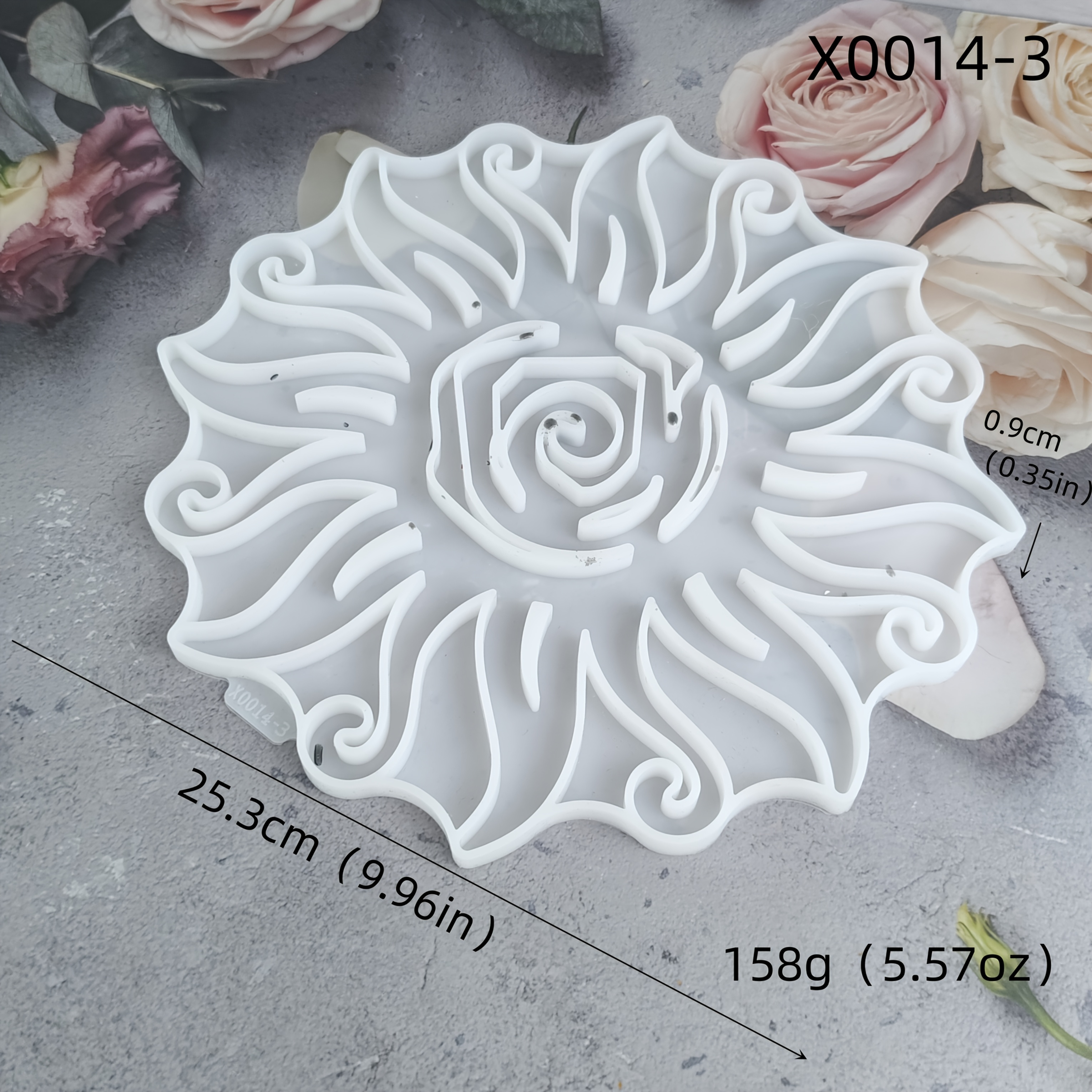 Resin Casting Molds, Sun Wall Hanging Molds, Diy Solar Plaster Drop Glue Wall Decoration, Sun Wall Hanging Decorative Silicone Molds.