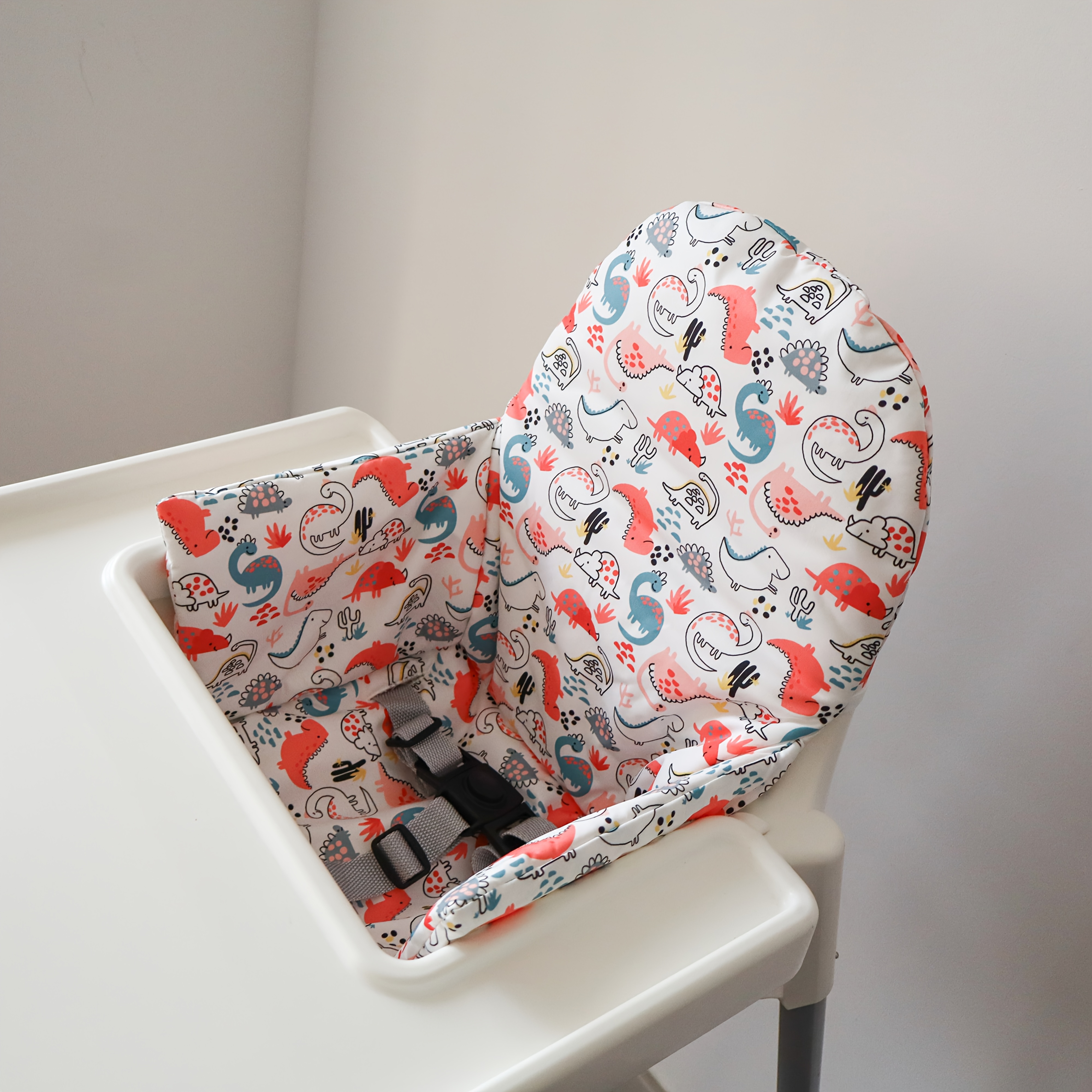 TEMU Model Korean-style Cute Baby High Chair Cushions, High Chair Backrest, Portable Inflatable Cushions, Baby Learning To Sit High Chair, Fence Seat