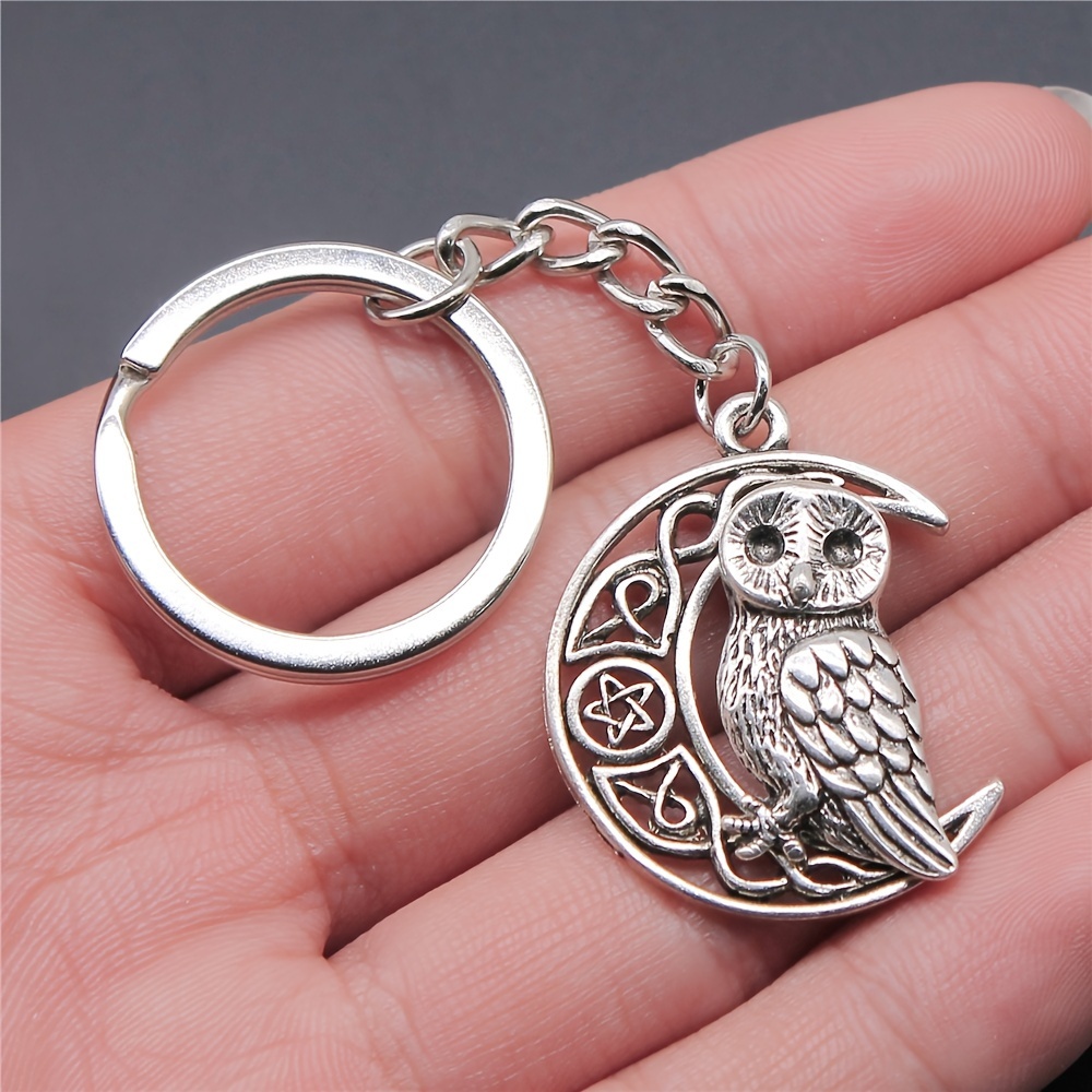 2024 Trendy Viking Owl Alloy Keychain Pendant, A Unique Accessory For Bags, Perfect As A Small Gift For A Girlfriend's Birthday Or Anniversary