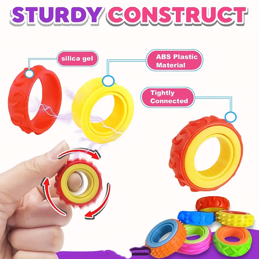 childrens sensory ring gyroscopic relax toy rotating sensory